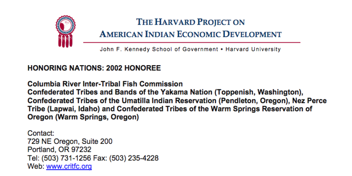 Columbia River Inter-Tribal Fish Commission