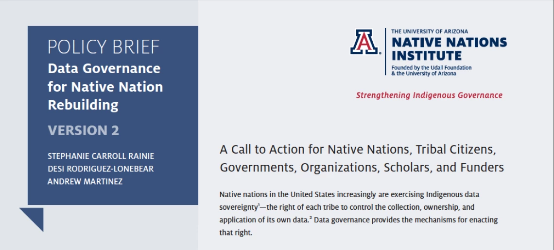 Policy Brief: Data Governance for Native Nation Rebuilding