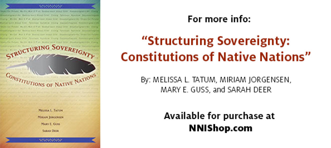 Structuring Sovereignty Constitutions of Native Nations