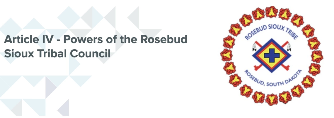 Rosebud Sioux Tribe: Legislative Functions Excerpt