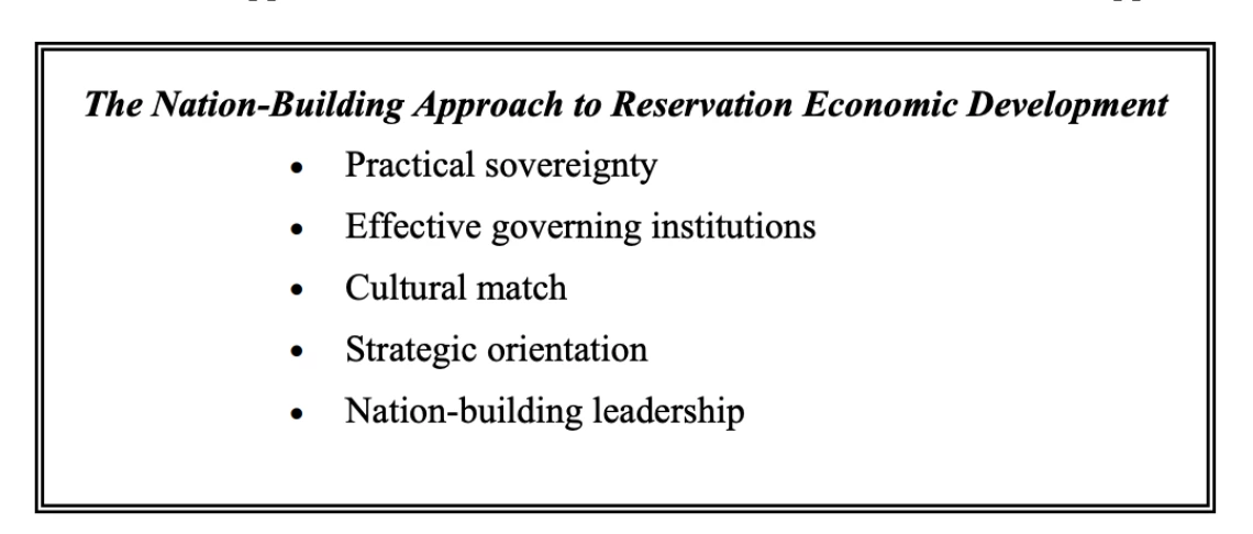 Two Approaches to Economic Development on American Indian Reservations: One Works, the Other Doesn't