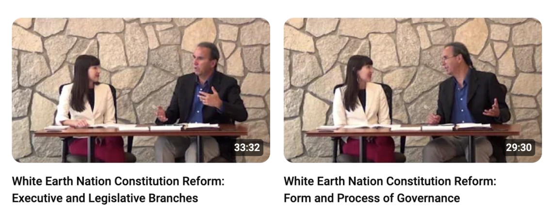 Videos: White Earth Nation Constitutional Reform