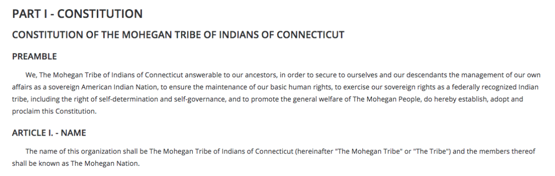 Mohegan Tribe