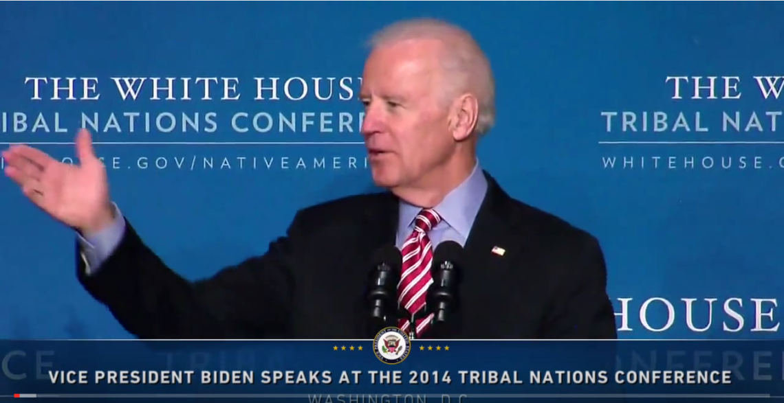 Vice President Biden Speaks at the 2014 White House Tribal Nations Conference