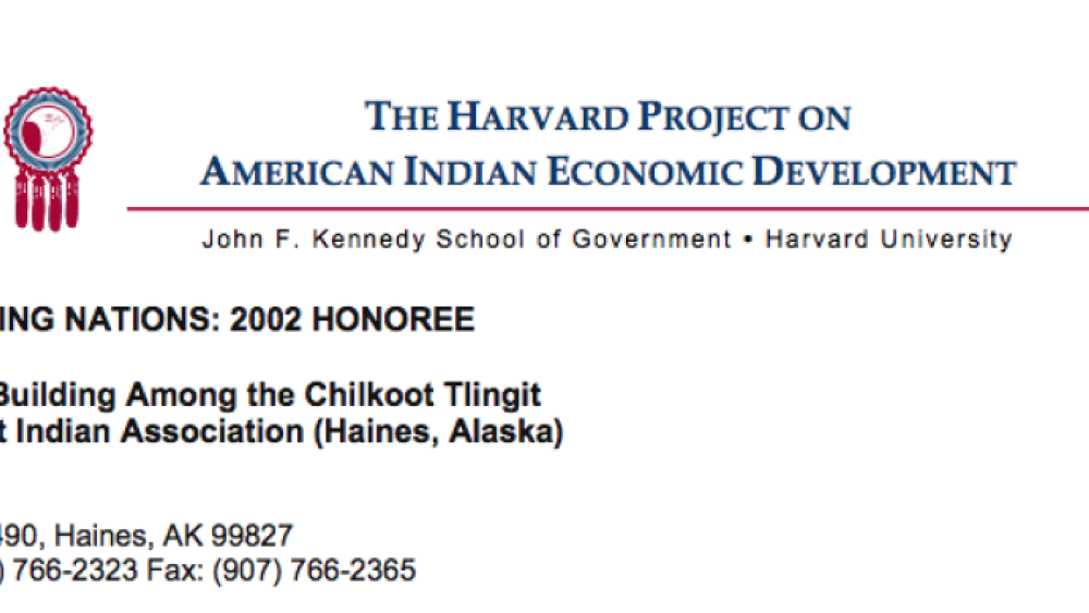 Chilkoot Tlingit "Nation Building"