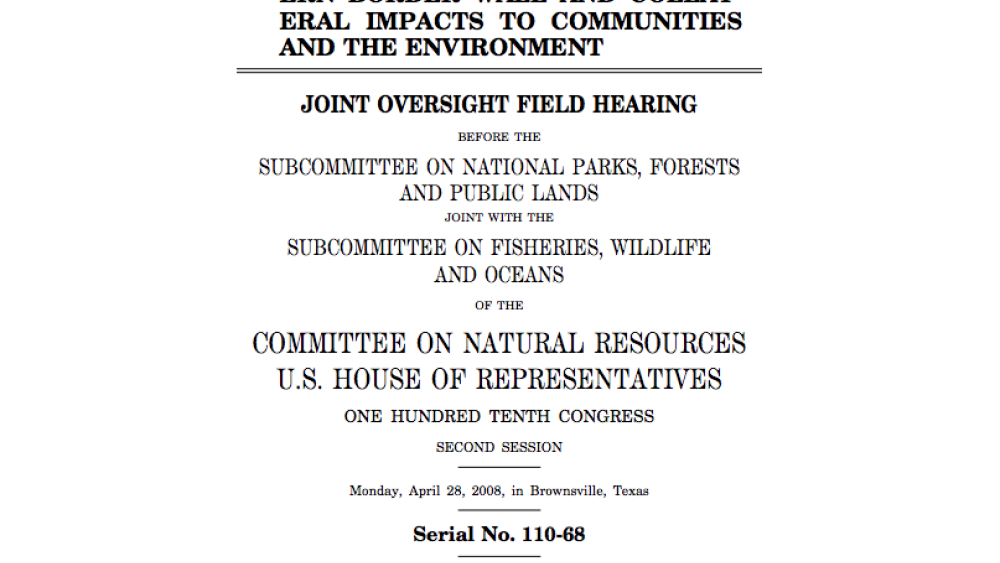 Walls and Waivers: Expedited Construction of the Southern Border Wall and Collateral Impacts to Communities and the Environment