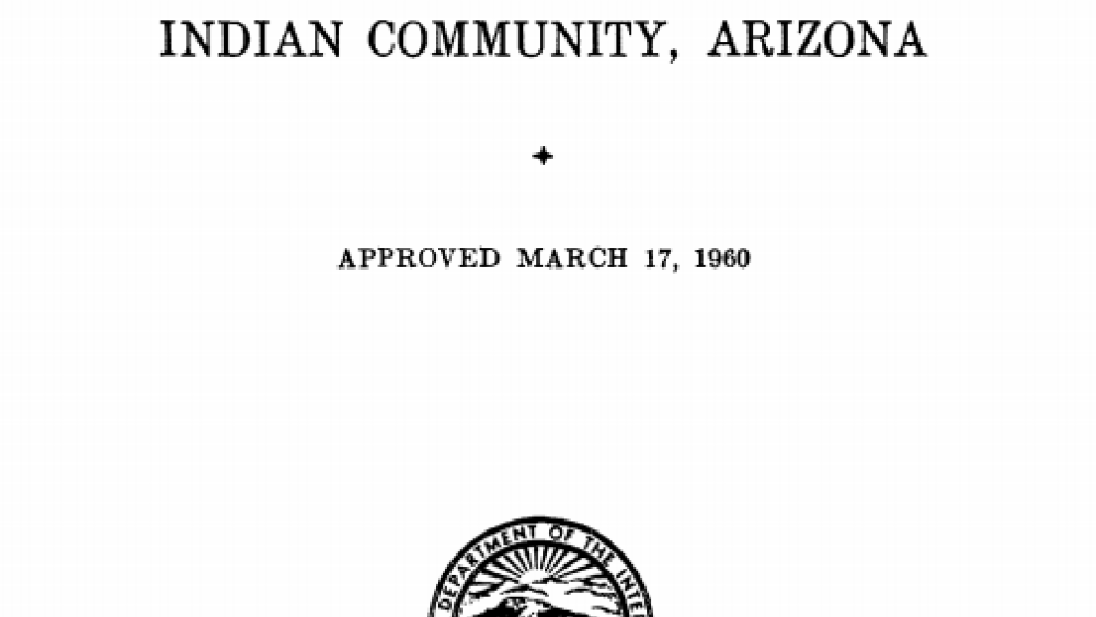 Gila River Indian Community: Legislative Functions Excerpt 